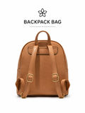 FASHION SLEEK TAUPE PEBBLED LEATHER BACKPACK LADIES BACK PACK