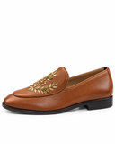 BLUE HILLS Embroidered Floral Loafers