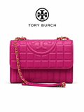 TRY BRCH Quilted Embossed Flap Shoulder BAG