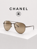 Chanel Gunmetal Pilot SHADES