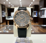 JACB & CO QUARTZ LEATHER STRAP WATCH