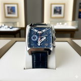 TAG HUER V4 LEATHER STRAP WATCH