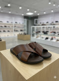 HERMES leather slipper