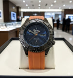 SEKO AUTO SILICON STRAP WATCH