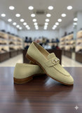 HAND MADE SHEET SOLE FRONT BUCKLE LOAFERS