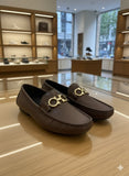 FRGMO FRONT GOLD BUCKLE LOAFERS