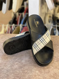 Burberry Vintage Check Criss-Cross Men’s Slides