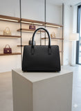 VALENDNE Noir Multi-Texture Satchel SLING BAG