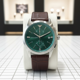 EMP ARMN LEATHER WATCH