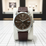 EMP ARMN LEATHER WATCH