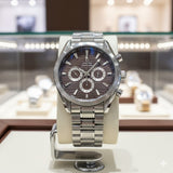 OMEG SPEEDMASTER QUARTZ METAL STRAP WATCH