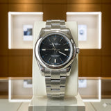 ROLX OYSTER METAL STRAP WATCH