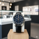 TAG HUER CHRONO LEATHER WATCH