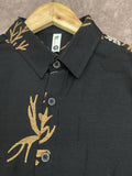 IMPORTED PREMIUM EMBROIDERED FLORAL ARTISAN DESIGNER SHIRT