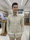 LINEN CLUB STRIPE SHIRTS