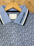 M-K ALL-OVER MONOGRAM TIPPED POLO T-SHIRT
