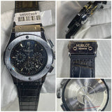 Hublot Big Bang Chronograph Collection leather strap watch