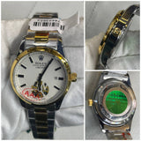 Two-Tone Rolex Oyster Perpetual Label Noir "Tourbillon" Tribute metal strap Watch