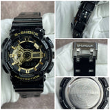 Casio G-Shock GA-110 Analog-Digital – High-Gloss Black & Gold "Steampunk" Edition
