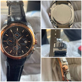 Tissot Couturier Quartz Chronograph leather strap watch