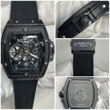 Hublot Spirit of Big Bang 42mm "Black Magic" – Skeleton Dial in Microblasted Black Ceramic leather strap watch