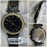 Michael Kors Darci Gold-Tone and Black Dial Pavé ladies Watch