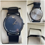 MOVADO leather strap Watch
