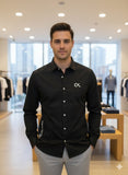 C-K BLACK BASIC SHIRT