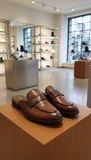 Christn Dir Lizard-Embossed Leather Mules loafers