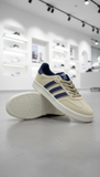 Vintage Court Low-Top - Desert Khaki Suede with Navy Stripes Sneakers