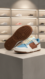 NKE SB DUNK Retro 'Latte' Low-Top Sneaker - Sky Blue & Mocha sneakers