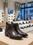THE STEVE Urban Minimalist: Smooth Pointed-Toe Ankle Boots