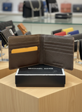 Michael Kors Men’s Greyson – Signature Logo Print Bifold Wallet
