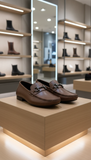 FRGAMO  LEATHER LOAFERS