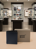 MONT BLANC Heritage Style Genuine Leather Bifold Wallet