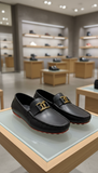 FRGM SF LOGO FOAM LEATHER LOAFERS