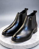 SG Men’s Black Leather Chelsea Ankle Boots