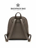 FASHION  SLEEK TAUPE PEBBLED LEATHER BACKPACK LADIES BACK PACK