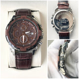 EDFCE BASIC LEATHER WATCH