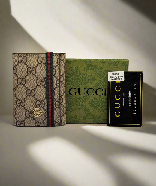 GUCC PREMIUM TRI FOLD  MENS WALLET