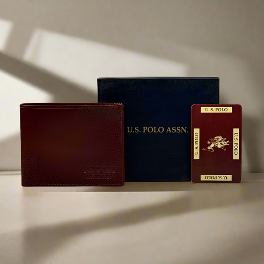 USP LEATHER BI FOLD  MENS WALLET