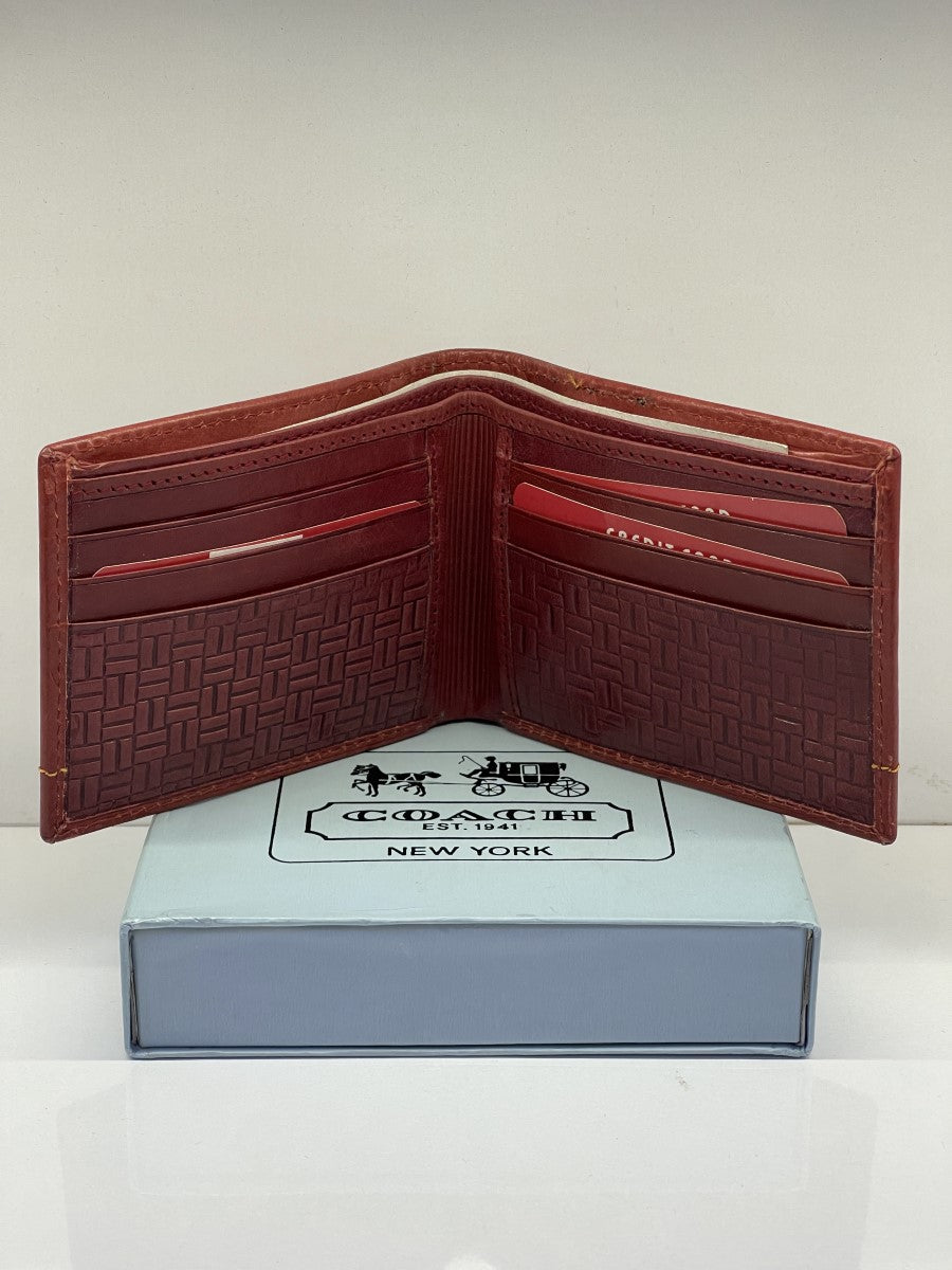 COACH DESIGNER  BI FOLD MENS  WALLET