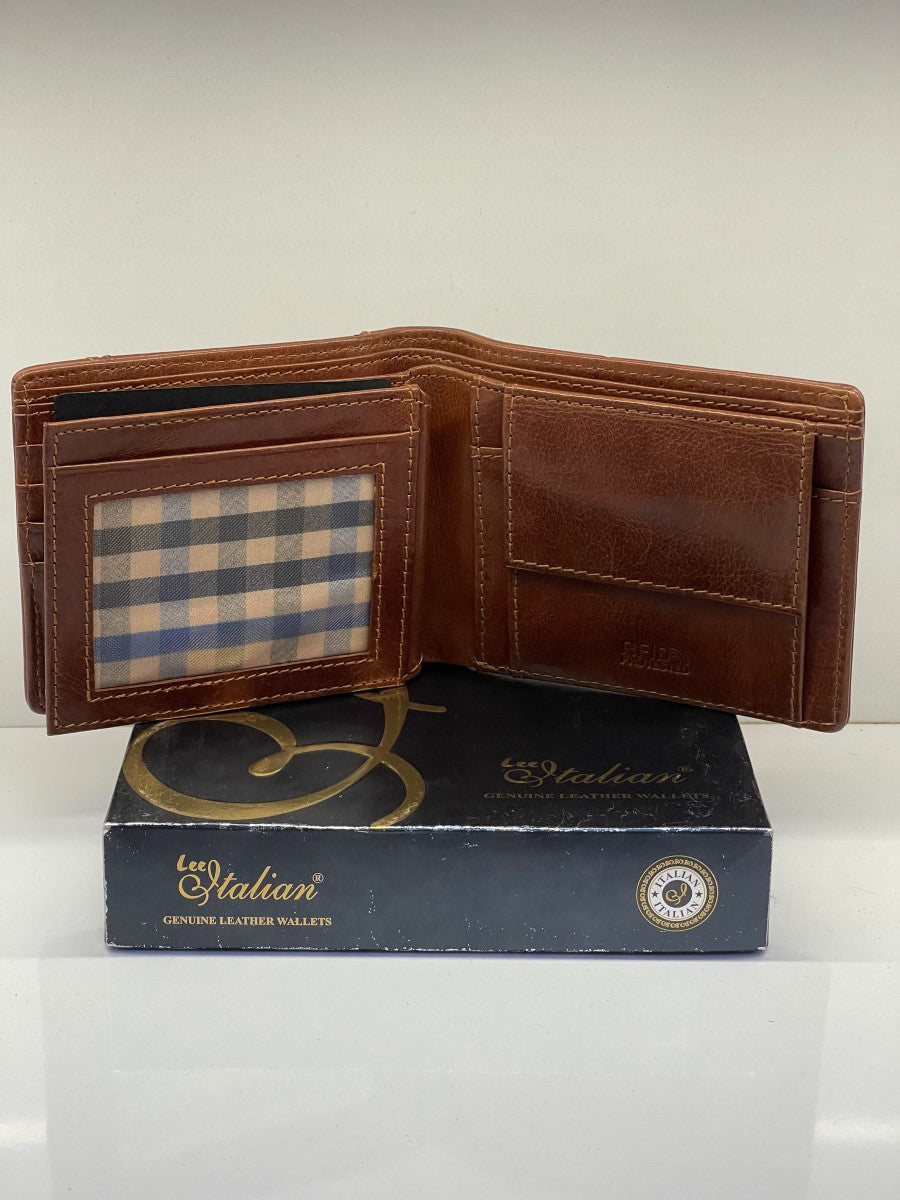 BERSA LEATHER BI FOLD MENS WALLET