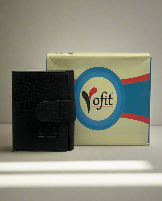 YOFIT LEATHER  TRI FOLD MENS  WALLET