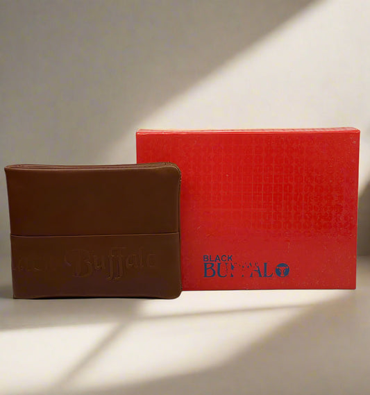 BUFFALO LEATHER  BI FOLD MENS  WALLET