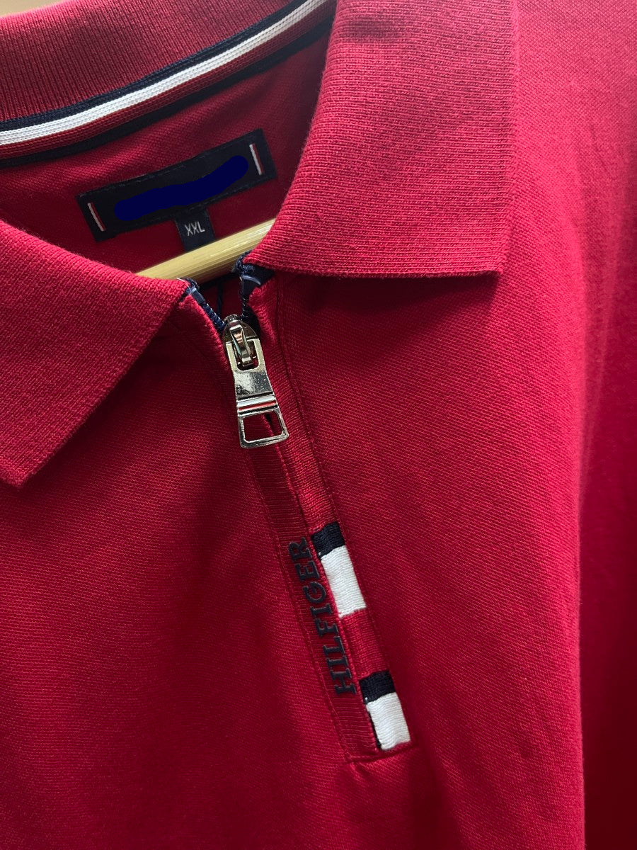 TMY ZIP POLO T-SHIRT