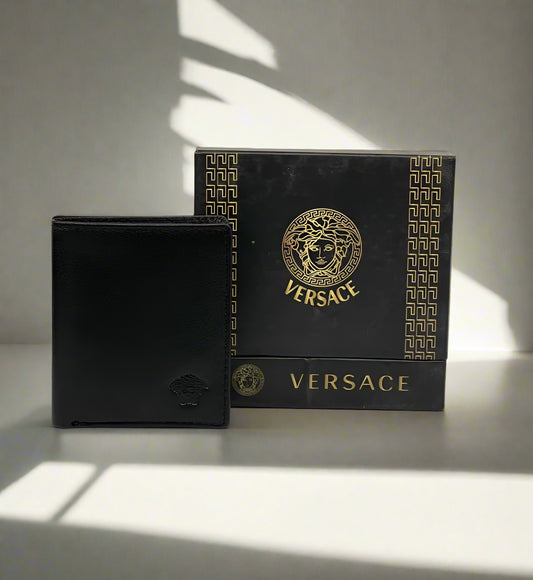 VERSC LEATHER BI FOLD MENS WALLET