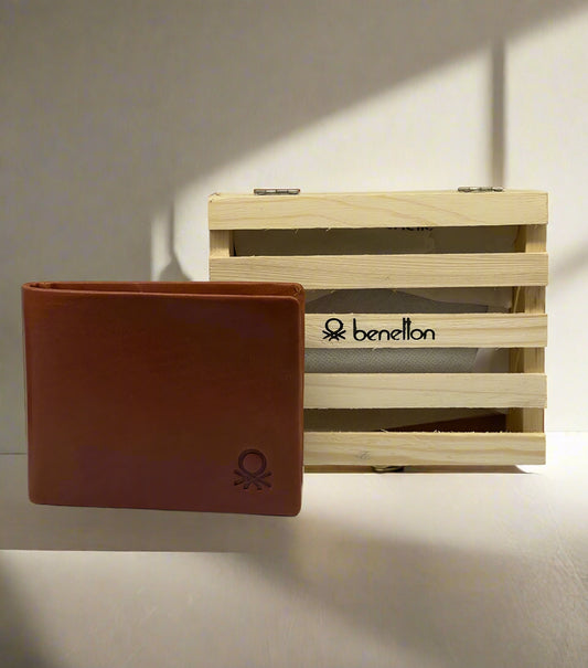 UCB LEATHER BI FOLD MENS WALLET