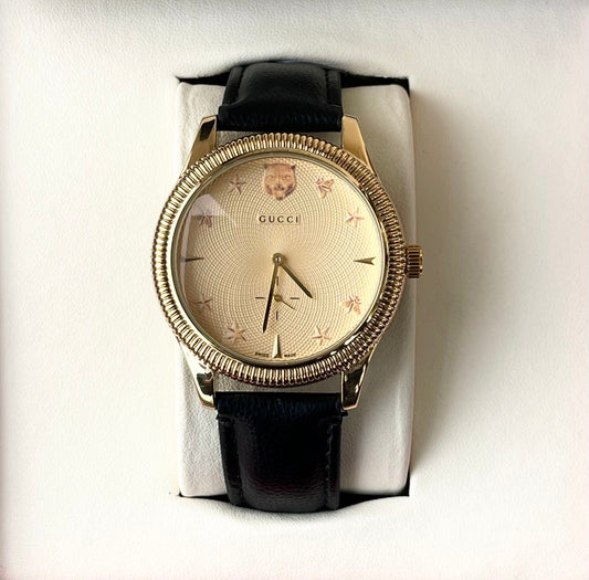 GCCI LEATHER STRAP WATCH