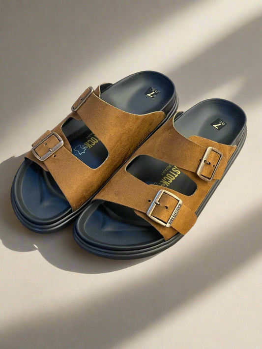 BRKN LEATHER SLIPPER